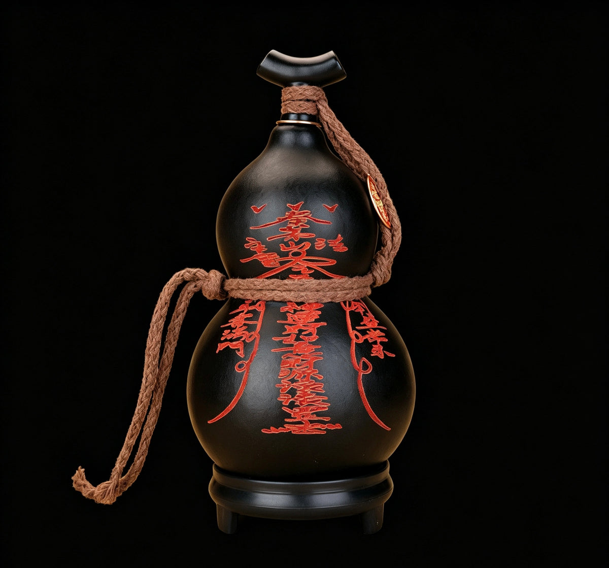 黑色手雕酒葫蘆