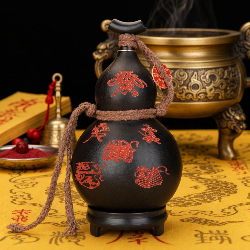 黑色手雕酒葫蘆